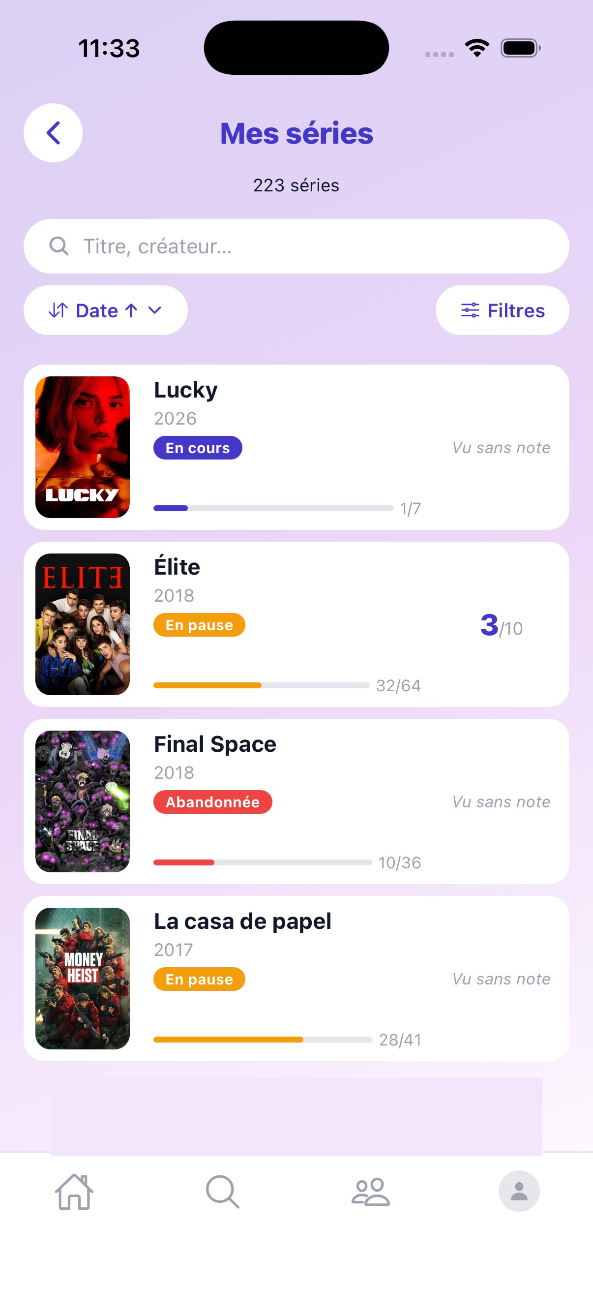 Mes séries